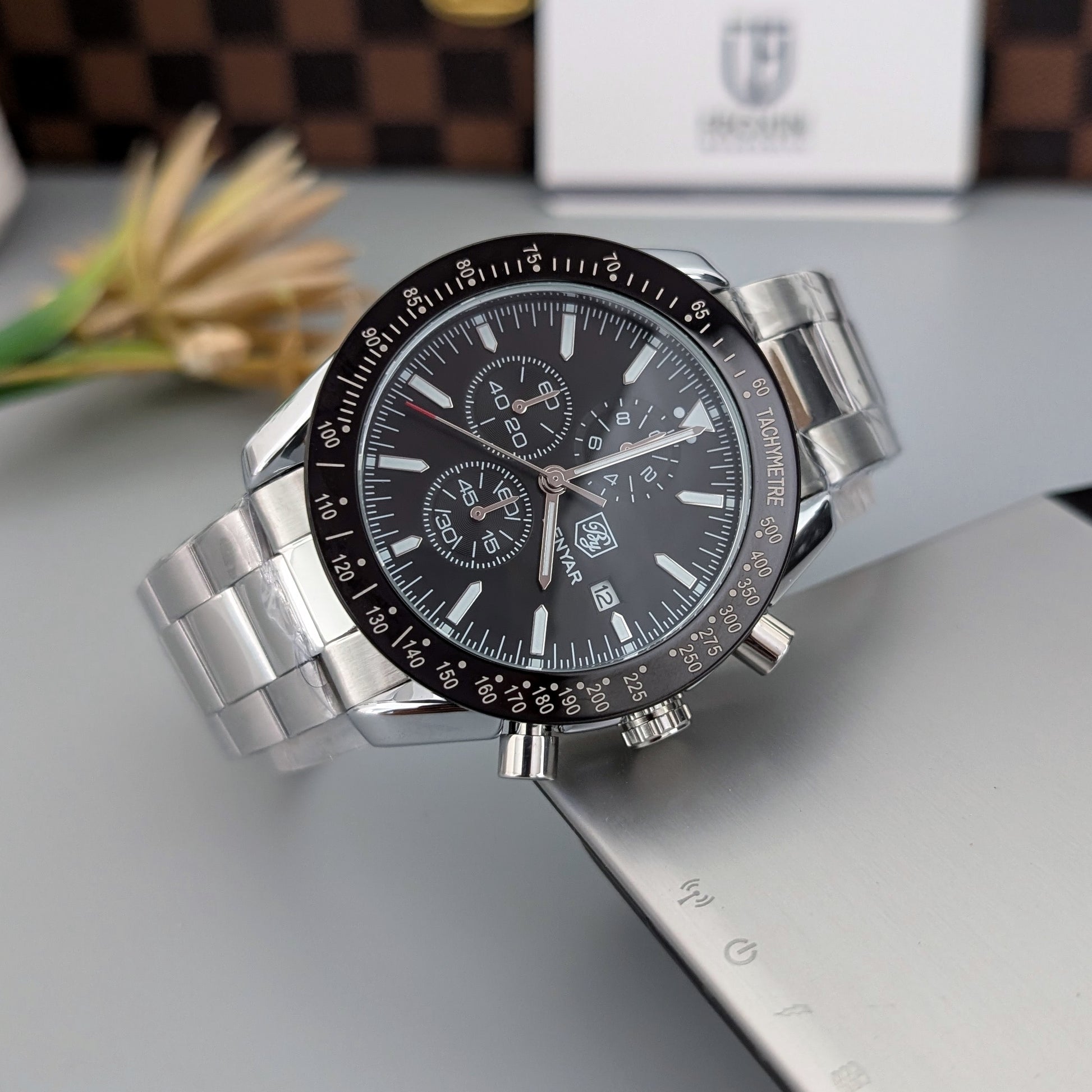 Silver-Black
